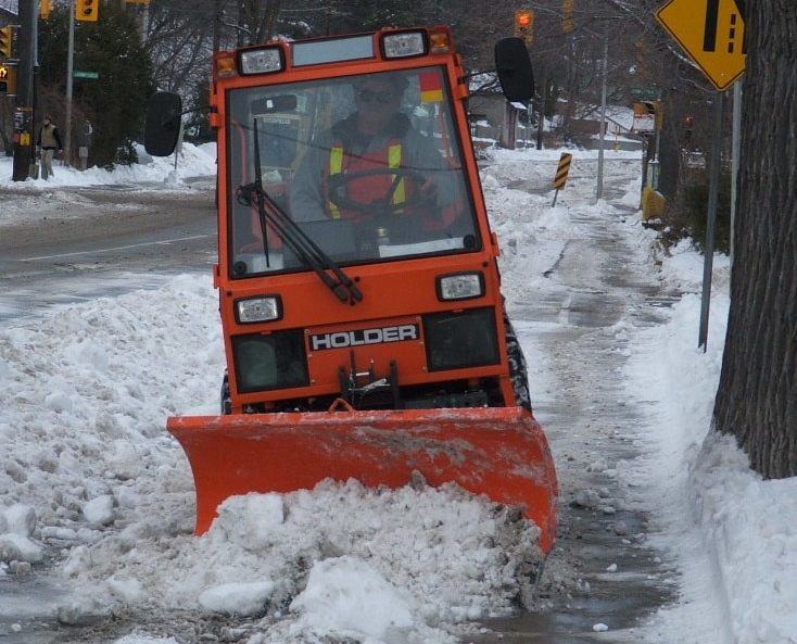 Snow plowing and removal in Noblesville, IN.